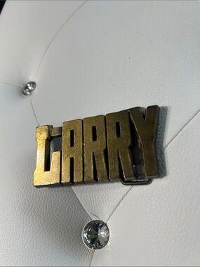 Baron solid brass  'LARRY' belt buckle - Gold Tone